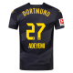 Puma Borussia Dortmund Karim Adeyemi Away Jersey w/ Bundesliga Patch 24/25 (Puma Black/Faster Yellow)