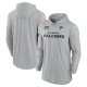 Men's Nike Gray Atlanta Falcons 2024 Salute to Service Lightweight Performance Long Sleeve Hoodie T-Shirt