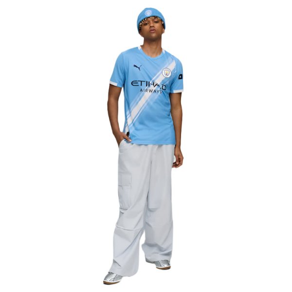 Puma Kevin De Bruyne Manchester City Home Jersey 25/26 w/ EPL + Sponsor Patch (Team Light Blue/Puma White)