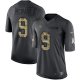 Men's Nike Tennessee Titans #9 Steve McNair Limited Black NFL 2016 Salute To Service Jersey