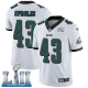 Men's Nike NFL Philadelphia Eagles #43 Darren Sproles Limited Road White Vapor Untouchable Super Bowl LII Jersey