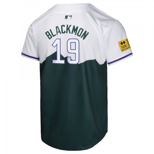 Youth Colorado Rockies Charlie Blackmon Nike Green City Connect Limited Player Jersey