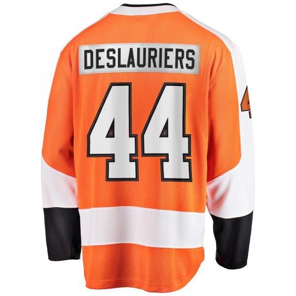 Men's Philadelphia Flyers Nicolas Deslauriers Fanatics Orange Home Breakaway Player Jersey