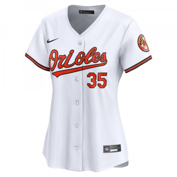 Women's Baltimore Orioles Adley Rutschman Nike White Home Limited Player Jersey