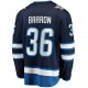 Men's Winnipeg Jets Morgan Barron Fanatics Navy Home Premier Breakaway Player Jersey