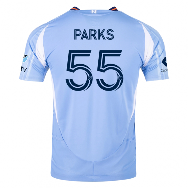 adidas Keaton Parks New York City FC Home Jersey 25/26 w/ MLS Patches (Bahia Light Blue)