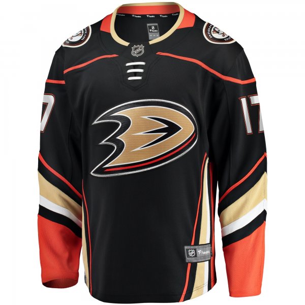 Men's Anaheim Ducks Alex Killorn Fanatics Black Home Breakaway Jersey