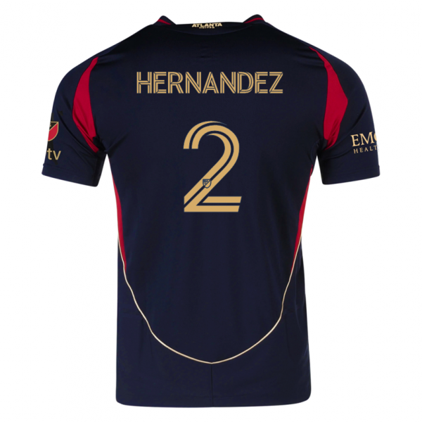 adidas Ronald Hernández Atlanta United Home Jersey w/ MLS Patches 25/26 (Red/Black)