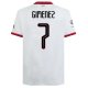 Puma AC Milan Santi Gimenez Away Jersey w/ Champions League Patches 24/25 (Puma White)