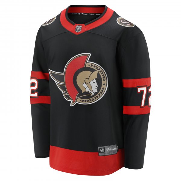 Men's Ottawa Senators Thomas Chabot Fanatics Black Home Breakaway Jersey