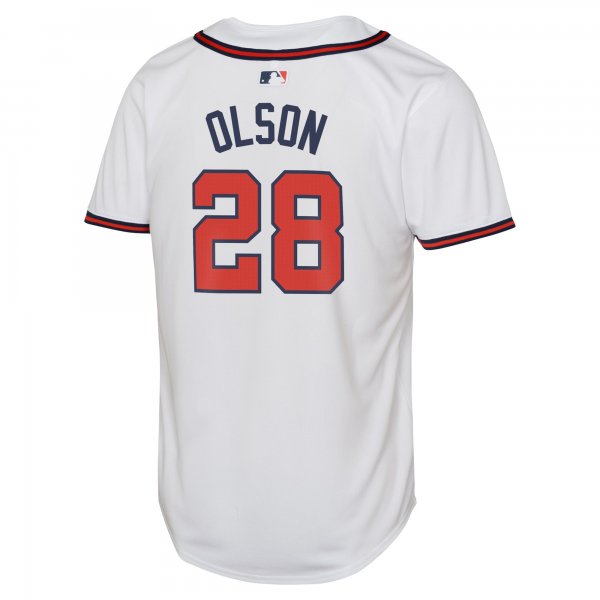 Youth Atlanta Braves Matt Olson Nike White Home Limited Player Jersey