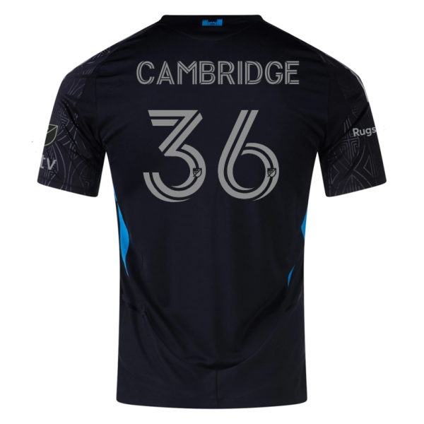 adidas Brandon Cambridge Charlotte FC Away Jersey 25/26 (Black)