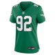 Women's Philadelphia Eagles Reggie White Nike Kelly Green Alternate Game Jersey