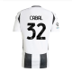 adidas Juventus Juan Cabal Home Jersey w/ Champions League + Copa Italia Patches 24/25 (White/Black)