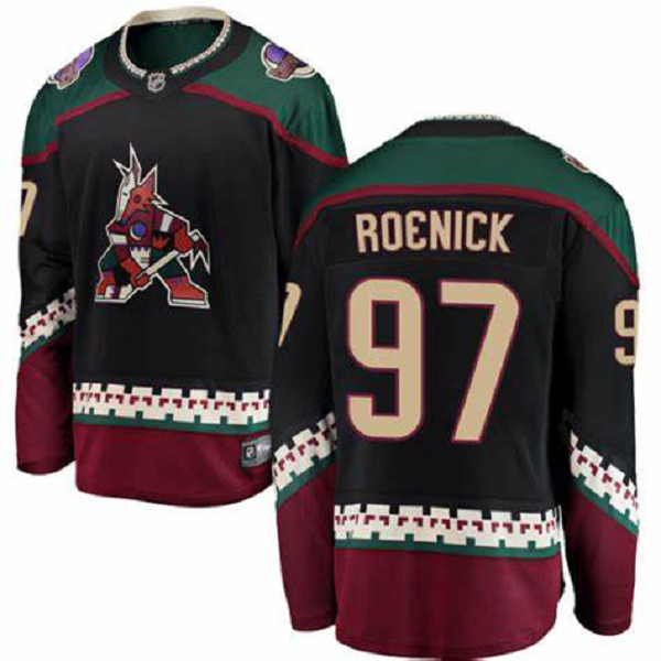 Men Adidas Arizona Coyotes #97 Jeremy Roenick Black Stitched NHL Jersey