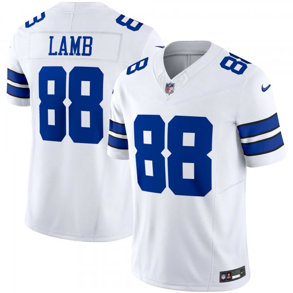 Men's Dallas Cowboys CeeDee Lamb Nike White Vapor F.U.S.E. Limited Jersey