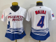 Women's Puerto Rico 2023 World Baseball #4 Yadier Molina Classic White Men's MLB Jersey