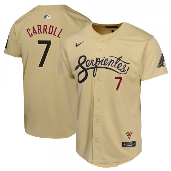 Youth Arizona Diamondbacks Corbin Carroll Nike Sand City Connect Limited Player Jersey