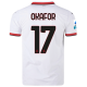 Puma AC Milan Noah Okafor Away Jersey w/ Series A Patch 24/25 (Puma White)