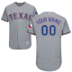 Texas Rangers Gray Men's Customized Flex Base MLB Jersey