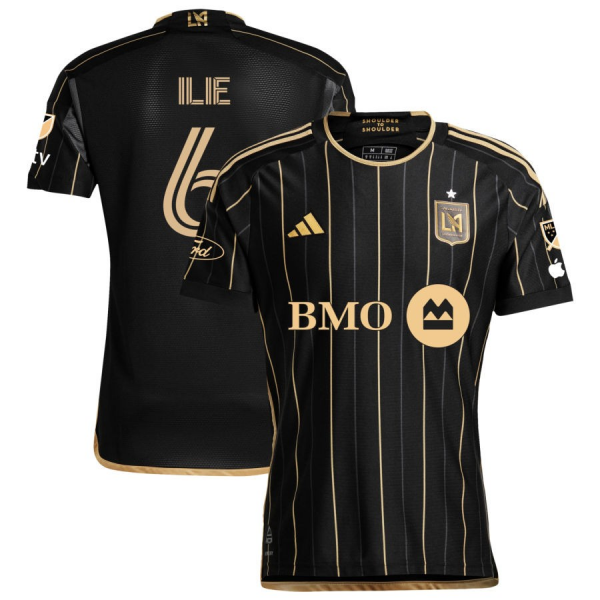 adidas LAFC Ilie Sanchez Home Jersey w/ MLS + Apple TV + Ford Patches 24/25 (Black/Gold)