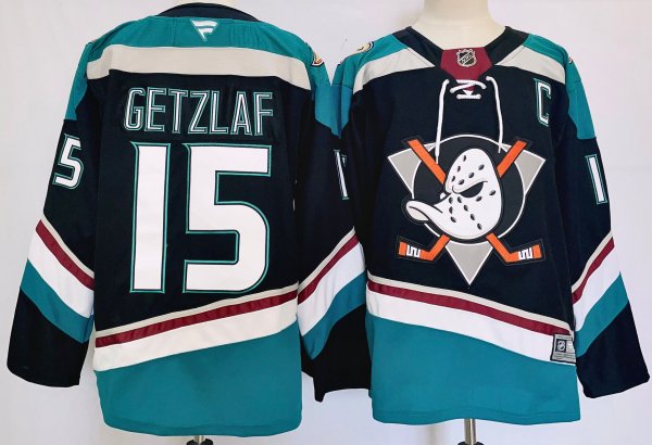 Men's #15 Ryan Getzlaf Anaheim Ducks Black City Edition Jersey