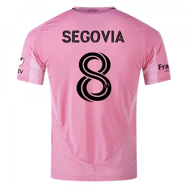 adidas Telasco Segovia Inter Miami CF Home Jersey 25/26 w/ MLS Patches + Sponsor (Easy Pink)