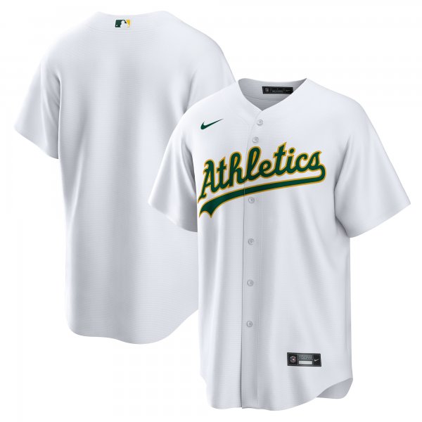 Men's Oakland Athletics Nike White Home Replica Team Jersey