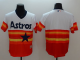 Houston Astros Blank White/Orange Flexbase Collection Cooperstown Stitched MLB Jersey