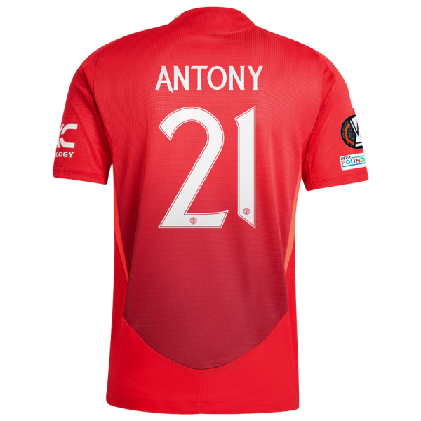adidas Manchester United Antony Home Jersey w/ Europa League Patches 24/25 (MUFC Red/Bright Red)