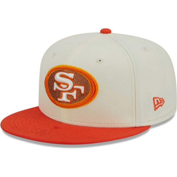 San Francisco 49ers White And Orange Cap