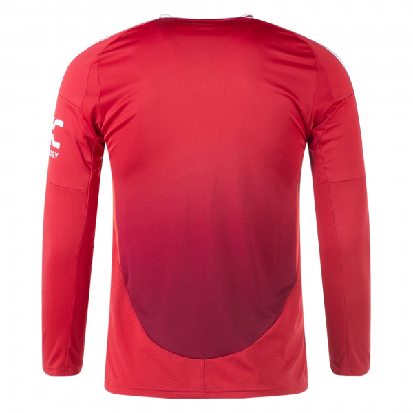 adidas Manchester United Long Sleeve Home Jersey 24/25 (Red)