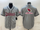 Men's Arizona Cardinals Blank Grey Stitched Baseball Cool Base Jersey