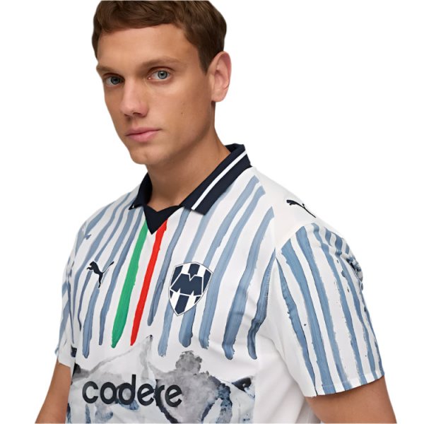 Puma Monterrey 25/26 Kid Super Jersey (Puma White/Deep Navy)