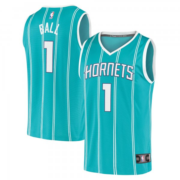 Men's Charlotte Hornets LaMelo Ball Fanatics Teal Fast Break Replica Jersey - Icon Edition