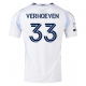 adidas San Diego FC Oscar Verhoeven Away Jersey 25/26 w/ MLS & Apple Patch (White)