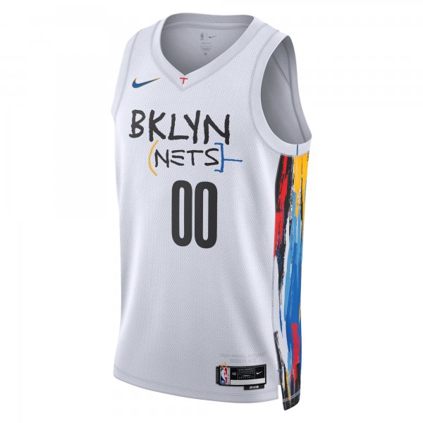 Unisex Brooklyn Nets Nike White 2022/23 Swingman Custom Jersey - City Edition