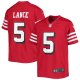 Youth San Francisco 49ers Trey Lance Nike Scarlet Game Jersey