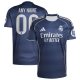 Real Madrid adidas 2025/26 Away Replica Custom Jersey - Blue