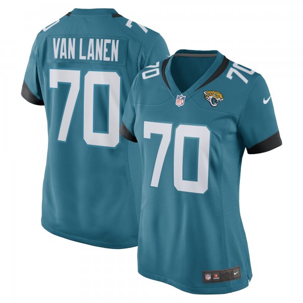 Women's Jacksonville Jaguars Cole Van Lanen Nike Teal Game Player Jersey