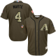 Arizona Diamondbacks #4 Ketel Marte Green Salute to Service Stitched MLB Jersey