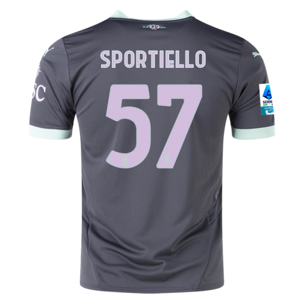Puma AC Milan Marco Sportiello Third Jersey w/ Serie A Patch 24/25 (Shadow Gray/Fresh Mint)