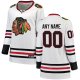 Women's Chicago Blackhawks Fanatics White Away Breakaway Custom Jersey