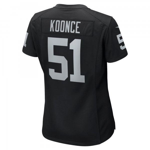 Women's Las Vegas Raiders Malcolm Koonce Nike Black Game Jersey