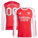 Arsenal adidas 2025/26 Home Replica Long Sleeve Custom Jersey - Red