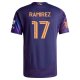 adidas Christian Ramirez LA Galaxy Away Jersey w/ MLS + Apple TV + RBC Sponsor 25/26 (Purple)