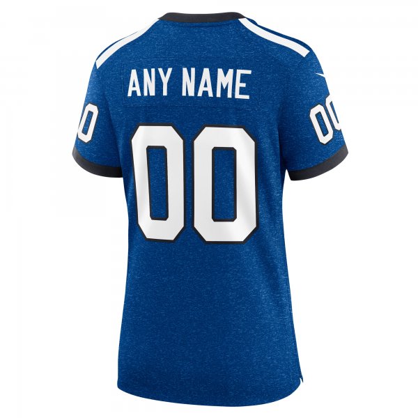 Women's Indianapolis Colts Nike Royal Indiana Nights Alternate Custom Game Jersey