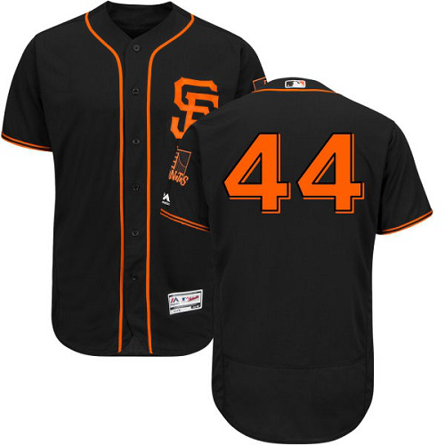 San Francisco Giants #44 Willie McCovey Black Flexbase Collection Alternate Stitched MLB Jersey