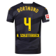 Puma Borussia Dortmund Nico Schlotterbeck Away Jersey w/ Bundesliga Patch 24/25 (Puma Black/Faster Yellow)