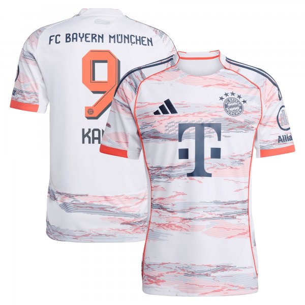 Harry Kane Bayern Munich adidas 2025/26 Away Replica Player Jersey - White